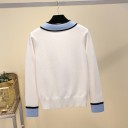 Pull femme avec poches et boutons 1