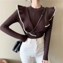 Pull femme avec volants 2