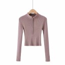 Pull femme avec zip G273 3