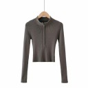Pull femme avec zip G273 11
