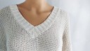 Pull femme blanc G331 3