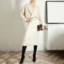 Pull femme plissé 2