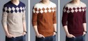 Pull homme à motif F204 3