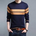 Pull homme à rayures F207 8