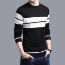 Pull homme à rayures F207 4