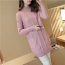 Pull long pour femme avec col roulé 6