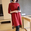 Pull long pour femme avec fente 3
