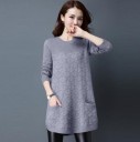 Pull long pour femme avec poches 1
