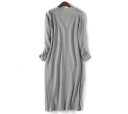 Pull long pour femmes avec poches A2184 1
