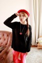 Pull moderne pour femmes - Noir 1