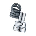 Pull-Out Kitchen Tap Attachment with Spiral Extension Hose 360° Rotatable Spray Head with Filter 3 Modes for Sink 1