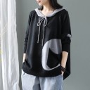 Pull oversize pour femmes avec capuche 2