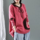 Pull oversize pour femmes avec capuche 3