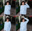 Pull pour femmes avec des nuages A2162 2