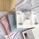 Pull pour femmes avec des nuages A2181 2