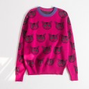 Pull pour femmes avec imprimé de chats 1
