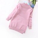 Pull pour fille avec un chat L648 1