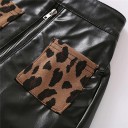 Pull pour fille et jupe en cuir L1439 2