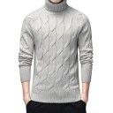 Pull pour homme à col roulé F213 5