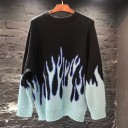Pull pour homme avec des flammes 2