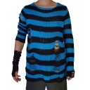 Pull pour homme avec des trous F182 3