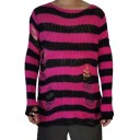 Pull pour homme avec des trous F182 10
