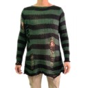 Pull pour homme avec des trous F182 9