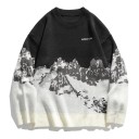 Pull pour homme avec montagnes 7