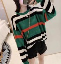 Pull rayé pour femmes A2110 3