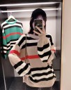 Pull rayé pour femmes A2110 2