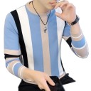 Pull rayé pour homme F185 10