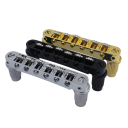 Pulley Saddle Bridge for Electric Guitar LP SG 6 String Adjustable Bridge for Accurate Tuning Metal Construction with Mounting Screws 1