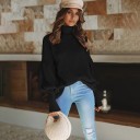 Pullover de Gola Alta Feminino B47 3