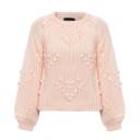 Pullover feminino com corações B43 2