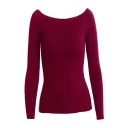 Pullover feminino com ombros à mostra 11