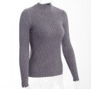 Pullover feminino moderno - Cinza claro 3