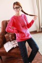 Pullover feminino moderno - Rosa 1