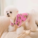 Pullover für Hunde 5,5–7,5 kg Größe XL 50 cm Brustumfang 38 cm Länge Warmer gestrickter Anzug mit Bildern von Teddybären und Verschluss mit drei Knöpfen 3