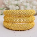 Pulseira aberta feminina 4 pcs 3