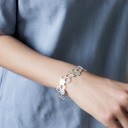 Pulseira aberta feminina abelha e favo 2