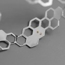 Pulseira aberta feminina abelha e favo 4