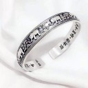 Pulseira aberta feminina com elefantes 3