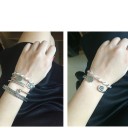 Pulseira aberta feminina com espiral 5