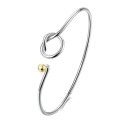 Pulseira aberta feminina com nó H170 1