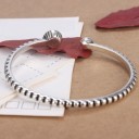 Pulseira aberta feminina com pedra H112 4