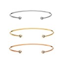 Pulseira aberta feminina H579 1