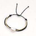 Pulseira ajustável feminina com bolas H176 13