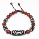 Pulseira ajustável feminina com contas H150 15