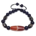 Pulseira ajustável feminina com contas H150 5