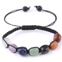 Pulseira ajustável feminina com pedras 1